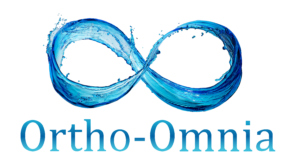 "Ortho-Omnia Logo mit Unendlichkeitszeichen"
